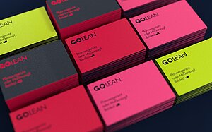 Corporate Design GOLEAN - Visitenkarten Konzept